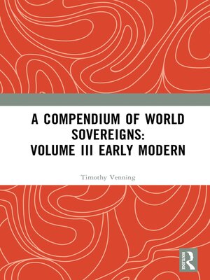 cover image of A Compendium of World Sovereigns